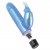 JELLY GEMS 13 VIBRADOR DE GELATINA CONEJITO AZUL