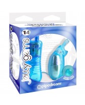 JELLY GEMS 14 VIBRADOR DE GELATINA CONEJITO AZUL