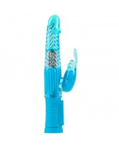 JELLY GEMS 15 VIBRADOR ROTADOR RABBIT AZUL