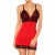 QUEEN LINGERIE BABYDOLL ROJO/NEGRO TALLA UNICA