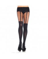 LEG AVENUE PANTIES EFECTO MEDIA Y LIGUERO OPACO