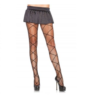 LEG AVENUE PANTYHOUSE JUMBO NEGRO