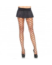 LEG AVENUE PANTYHOUSE EN RED GRANDE NEGRO