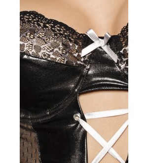 PASSION MARIE CORSET LEATHER NEGRO S/M