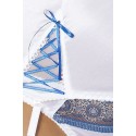 PASSION ELENI CORSET BLANCO & AZUL S/M