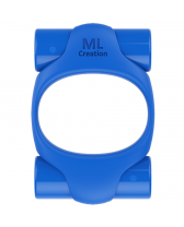 ML CREATION POTENTE ANILLO VIBRADOR RECARGABLE AZUL