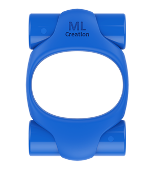 ML CREATION POWERFUL BLUE RECHARGEABLE VIBRATOR RING