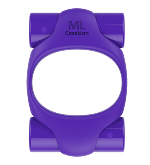 ML CREATION POTENTE ANILLO VIBRADOR RECARGABLE LILA