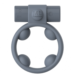 ML CREATION GRAY RECHARGEABLE VIBRATOR COOLBOY RING