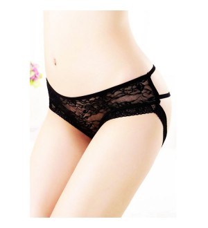 QUEEN LINGERIE CULOTTE ORIGINAL NEGRO