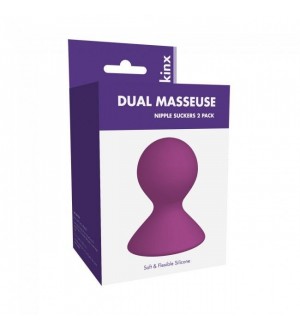 SEVENCREATIONS DUAL MASSEUSE SILICONE NIPPLE SUCKERS 2 PACK