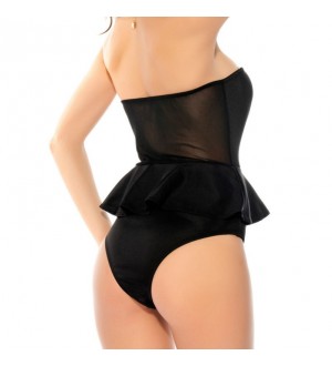 QUEEN LINGERIE BLACK TEDDY TALLA UNICA