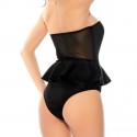 QUEEN LINGERIE BLACK TEDDY TALLA UNICA