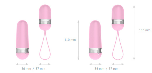 Ovo R4 pink rechargeable remote control bullet